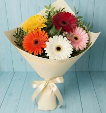 Букет цветов из:  Герберы в Первомайском Алтайского края