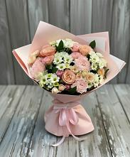 Букет цветов из:  Гвоздики, Розы и Хризантемы #REPLACE_PRED# Первомайском Алтайского края