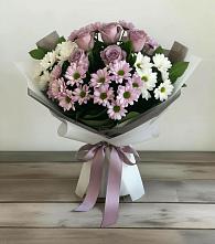 Букет цветов из:  Хризантемы и Розы в Первомайском Алтайского края
