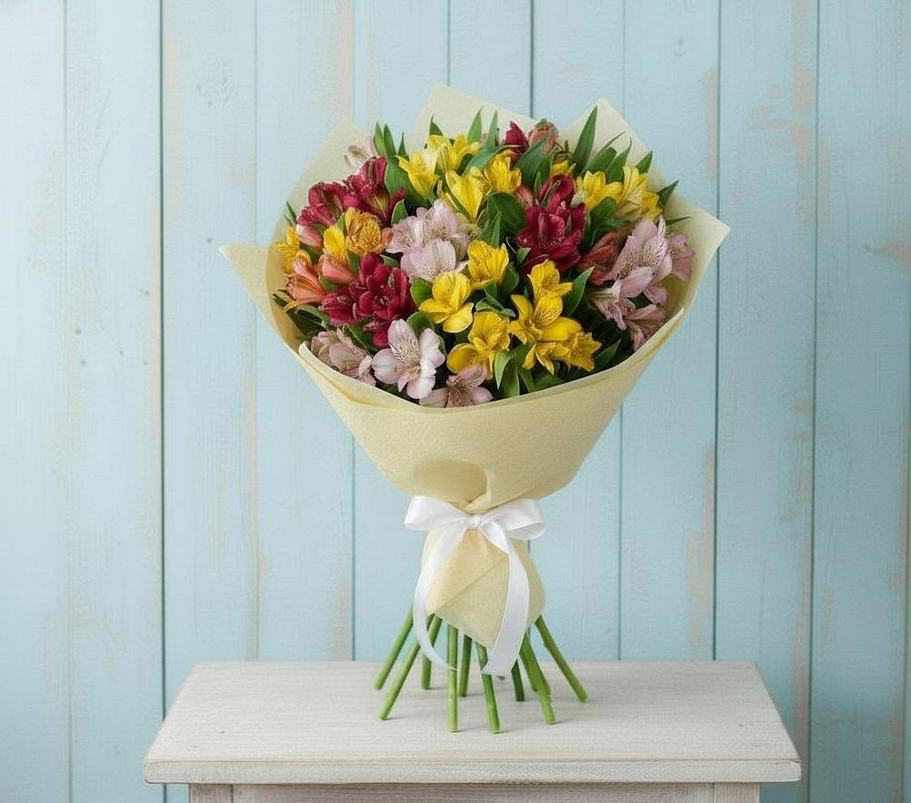 Букет цветов из: Альстромерии в Первомайском Алтайского края