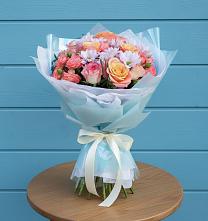 Букет цветов из:  Хризантемы и Розы #REPLACE_PRED# Первомайском Алтайского края