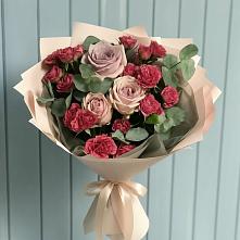 Букет цветов из:  Гвоздики и Розы #REPLACE_PRED# Первомайском Алтайского края